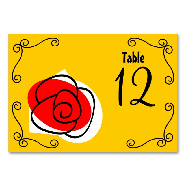 Paysage de la carte de table Coins de Rose espagno (Devant)