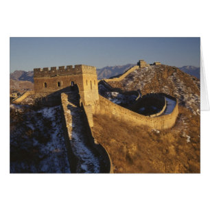 Paysage de la Grande Muraille sous le coucher du s