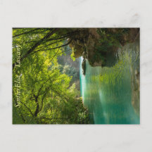 Paysage de la rivière Elsa, Toscane Carte postale