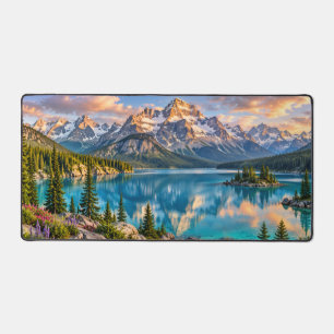 Paysage de lac alpin des montagnes Rocheuses