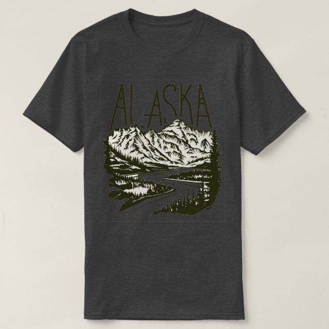 Paysage de l'Alaska TShirt 1 (Design devant)