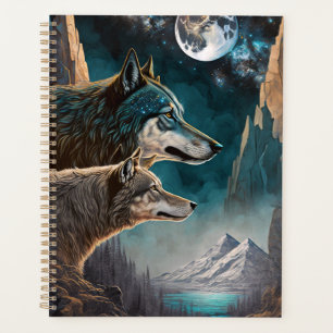 Paysage de l'Imaginaire de la Pleine lune des loup