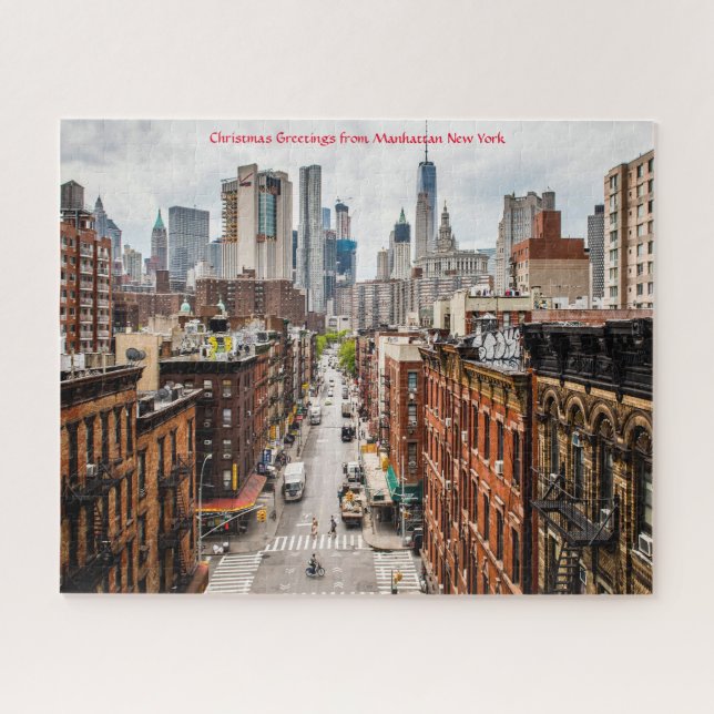 Paysage de Manhattan New York. Puzzle (Horizontal)