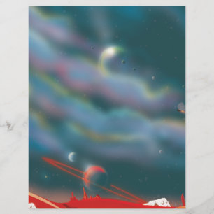 Paysage de monde extraterrestre