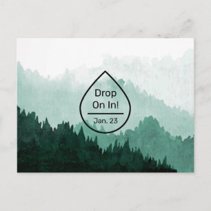 Paysage de montagne - Invitation de classe pétroli