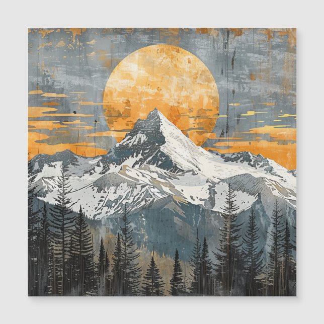 Paysage de montagne majestueux - Nature rustique (Devant)