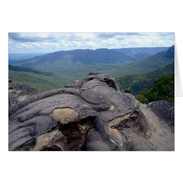 paysage de montagnes bleues (Devant horizontal)
