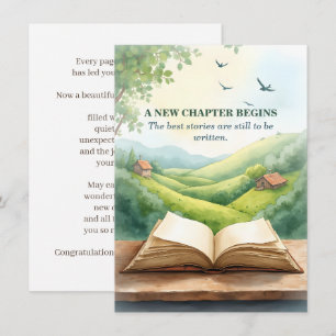 Paysage de nouveau chapitre à livre ouvert pour la