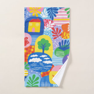 Paysage de rêve vibrant : Monde abstrait fantaisis
