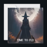 Paysage de sorcière d'automne avec carte de chat n<br><div class="desc">Cherchez-vous un moyen fantaisiste et gothique de vous exprimer auprès des autres ou avez-vous un ami ou un membre de la famille qui aime les sorcières ? Ne cherchez pas plus loin que ce design whimsigoth ! Il présente une sorcière sombre avec son familier, un chat noir, la nuit de...</div>