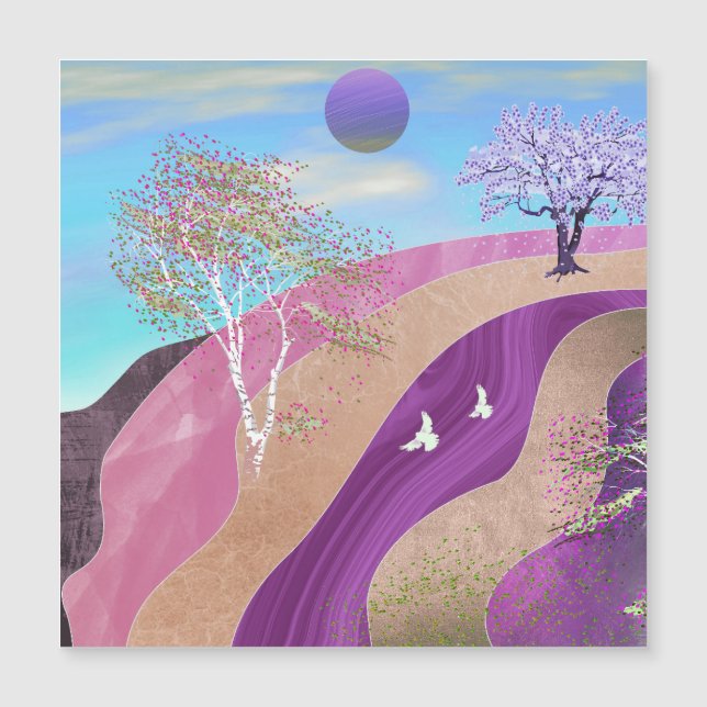 Paysage des fleurs du printemps (Devant)