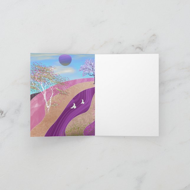 Paysage des fleurs du printemps (Intérieur)