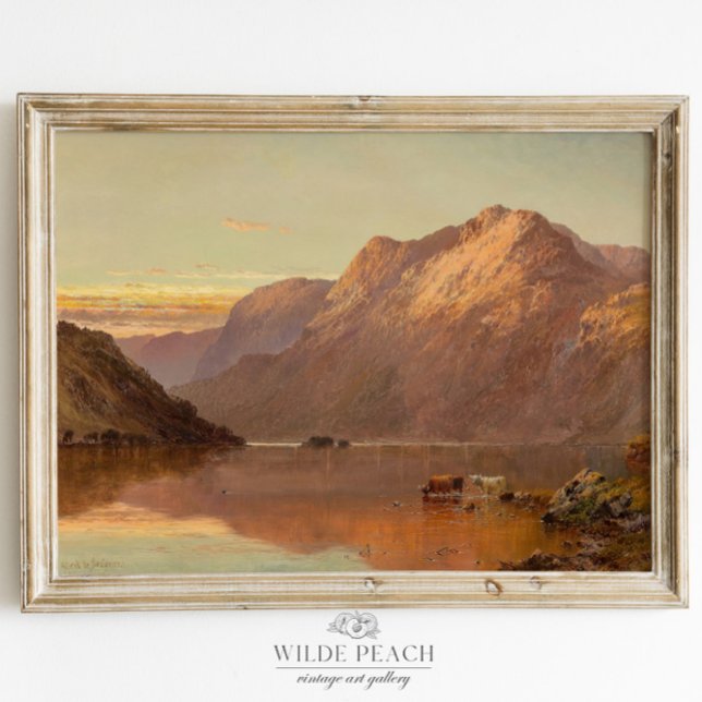 Paysage des Highlands de l'Ouest Tableau Vintage R (Créateur téléchargé)