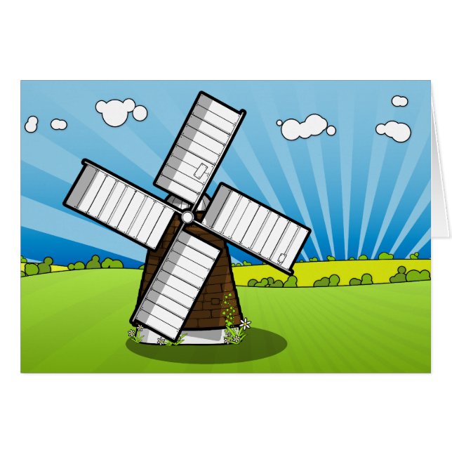 Paysage des moulins à vent (Devant horizontal)