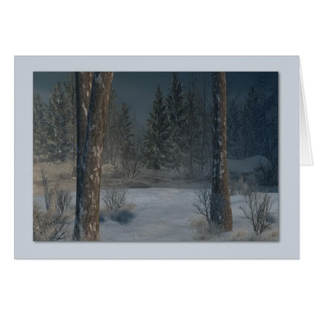 Paysage d'hiver (Devant horizontal)