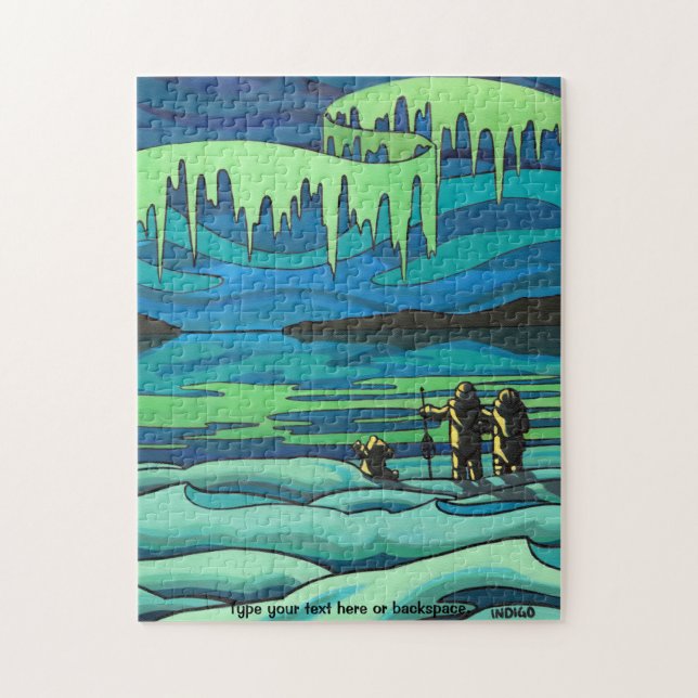 Paysage d'hiver personnalisé par puzzle canadien (Vertical)