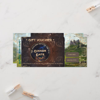 Paysage d'Imaginaire bon cadeau romantique vintage