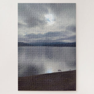Paysage du lac Mystic Mountain - Puzzle