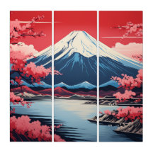 Paysage du Mont Fuji Sakura : Élégance japonaise