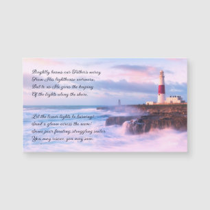 Paysage du phare Photo Inspirer Quote Magnet