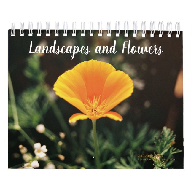 Paysage et calendrier de fleurs (Protection)