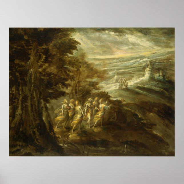 Paysage Fantastique - Affiche d'art fin Emilian (Devant)