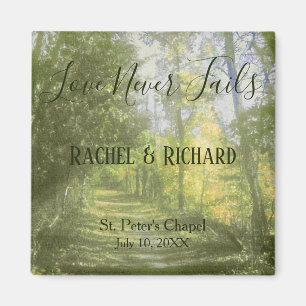 Paysage forestier Mariage Couple Magnet