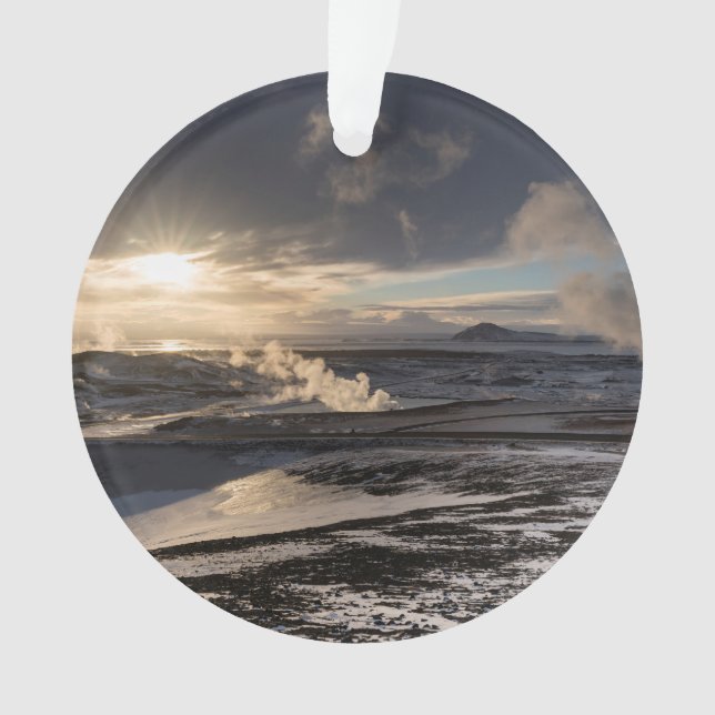 Paysage géothermique hivernal (devant)