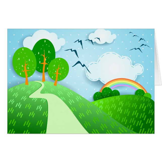 Paysage Imaginaire, carte (Devant horizontal)