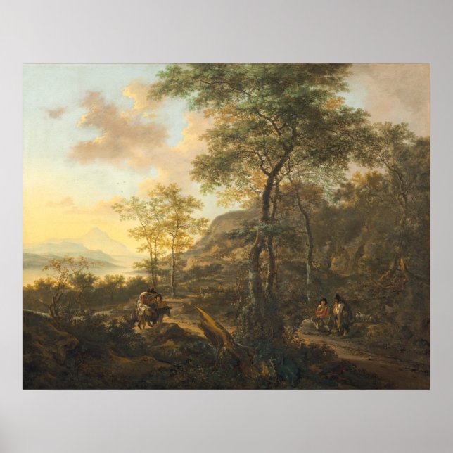 Paysage Italianate - Jan Two Fine Art Poster (Devant)