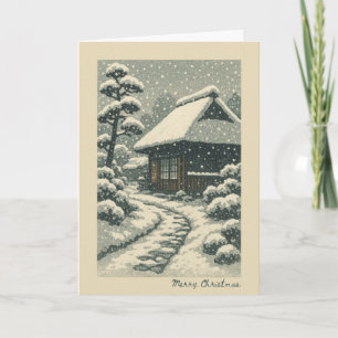 Paysage japonais - Carte de Noël