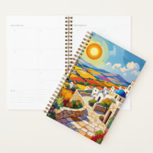 Paysage méditerranéen israélien – Design coloré
