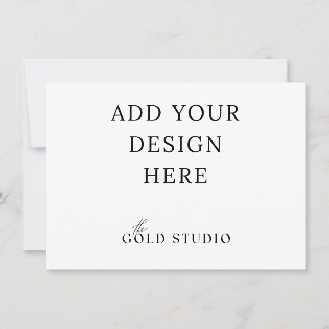 Paysage Modèle de petite invitation (4,5 x 6,25) (Devant)