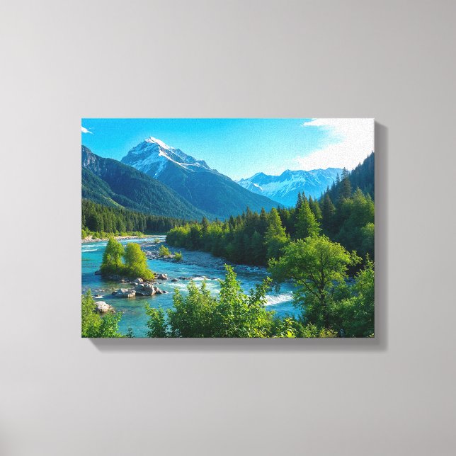 Paysage n° 10, série de paysages sur toile (Recto)