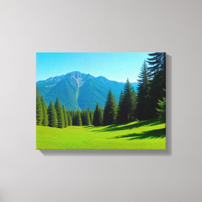 Paysage n° 12, série de paysages sur toile (Recto)