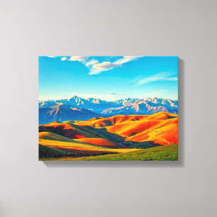 Paysage n° 14, impression sur toile de la série Pa