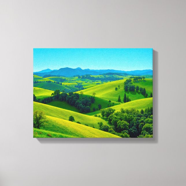 Paysage n° 15, série de paysages sur toile (Recto)