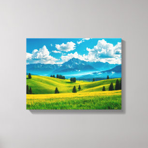 Paysage n° 20, impression sur toile de la série Pa