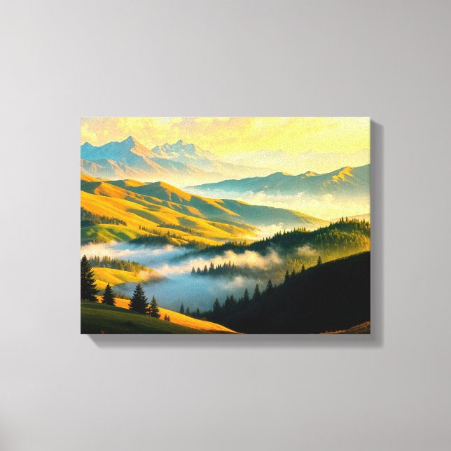 Paysage n° 5, Impression sur toile de la série Pay (Recto)