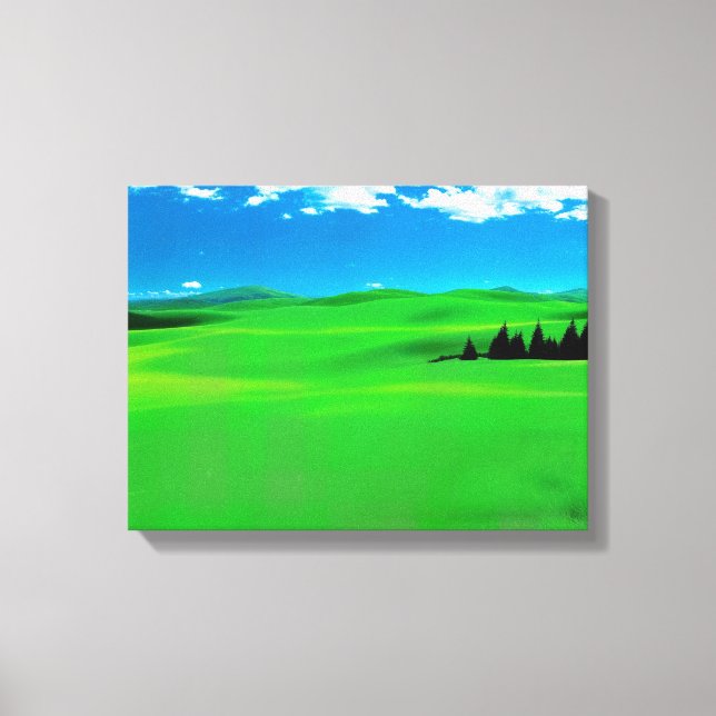 Paysage n° 7, Impression sur toile de la série Pay (Recto)