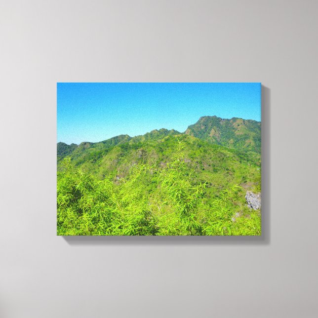 Paysage n° 8, série de paysages sur toile (Recto)