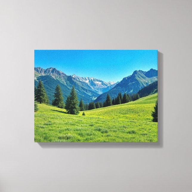 Paysage n° 9, série de paysages sur toile (Recto)