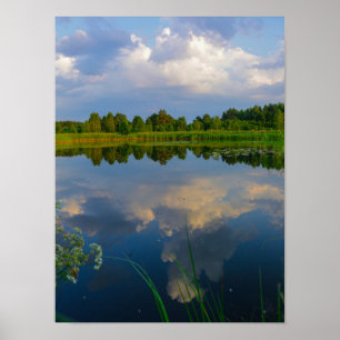 Paysage naturel Lac Paysage Biélorussie Poster