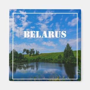 Paysage naturel Lac Sky Belarus Magnet