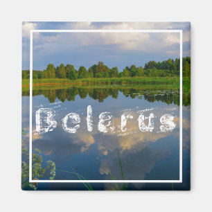 Paysage naturel Lac Sky Belarus Magnet