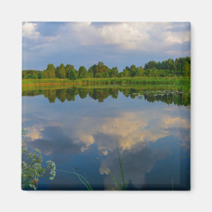 Paysage naturel Lac Sky Belarus Magnet
