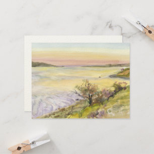 Paysage naturel. peinture aquarelle