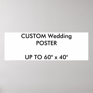 Paysage personnalisé de 36" x 12" Poster MATTE