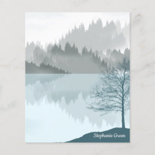 Paysage personnalisé Réflexion Lac Arbres Vert