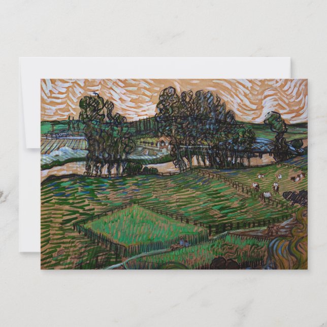 Paysage, Pont à travers Oise par Vincent van Gogh (Devant)
